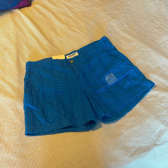 NWT Old Navy Embroidered Blue Shorts Size 6 - Picture 1 of 7